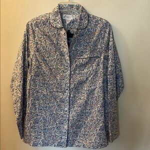 Floral poplin pajama set with shorts